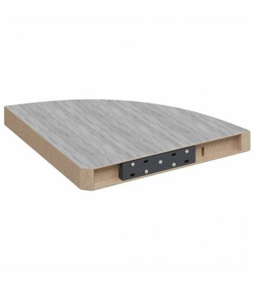 vidaXL Wall Corner Shelves 4 pcs Concrete Grey 35x35x3,8 cm MDF