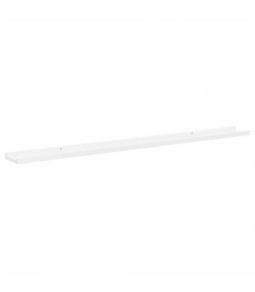vidaXL Wall Shelves 4 pcs High Gloss White 115x9x3 cm