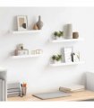 vidaXL Wall Shelves 4 pcs White 40x9x3 cm
