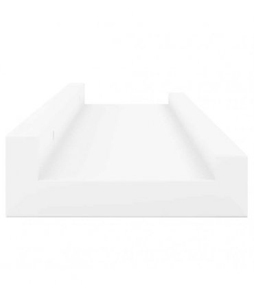 vidaXL Wall Shelves 4 pcs White 40x9x3 cm