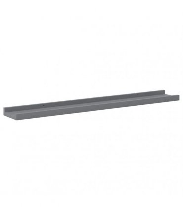 vidaXL Wall Shelves 4 pcs Grey 80x9x3 cm