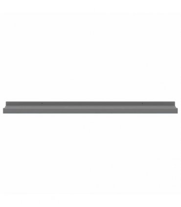 vidaXL Wall Shelves 4 pcs Grey 80x9x3 cm