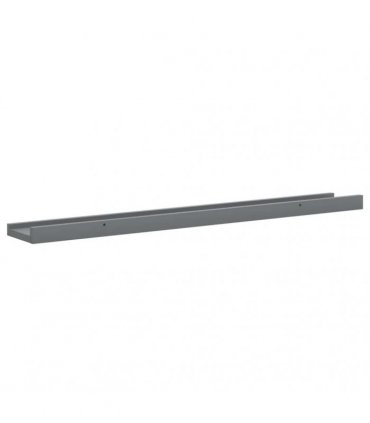vidaXL Wall Shelves 4 pcs Grey 80x9x3 cm