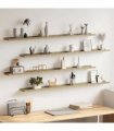 vidaXL Wall Shelves 4 pcs Sonoma Oak 115x9x3 cm