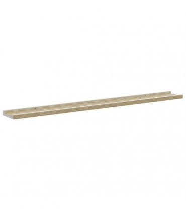vidaXL Wall Shelves 2 pcs White and Sonoma Oak 100x9x3 cm