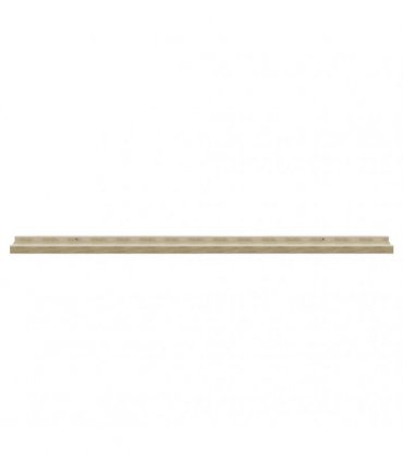 vidaXL Wall Shelves 2 pcs White and Sonoma Oak 100x9x3 cm