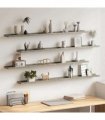 vidaXL Wall Shelves 4 pcs Concrete Grey 115x9x3 cm