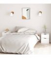 vidaXL Bedside Cabinets 2 pcs White 40x40x50 cm Engineered Wood