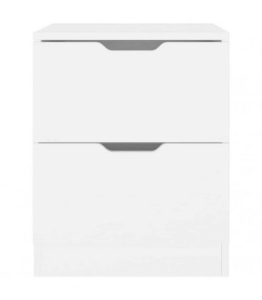 vidaXL Bedside Cabinets 2 pcs White 40x40x50 cm Engineered Wood