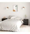 vidaXL Bedside Cabinets 2 pcs Black 40x40x50 cm Engineered Wood