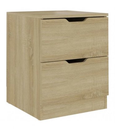 vidaXL Bedside Cabinet Sonoma Oak 40x40x50 cm Engineered Wood