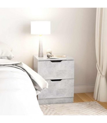 vidaXL Bedside Cabinet Concrete Grey 40x40x50 cm Engineered Wood
