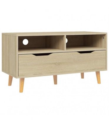 vidaXL TV Cabinet Sonoma Oak 90x40x48,5 cm Engineered Wood