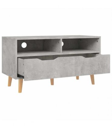 vidaXL TV Cabinet Concrete Grey 90x40x48,5 cm Engineered Wood