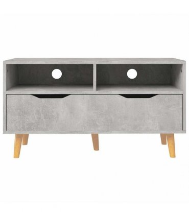 vidaXL TV Cabinet Concrete Grey 90x40x48,5 cm Engineered Wood