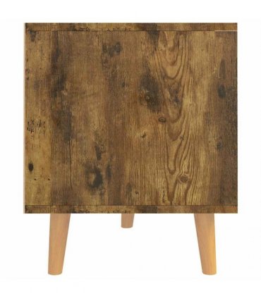 vidaXL TV Cabinet Smoked Oak 90x40x48,5 cm Engineered Wood