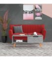 vidaXL Coffee Table Concrete Grey 100x49,5x43 cm Engineered Wood