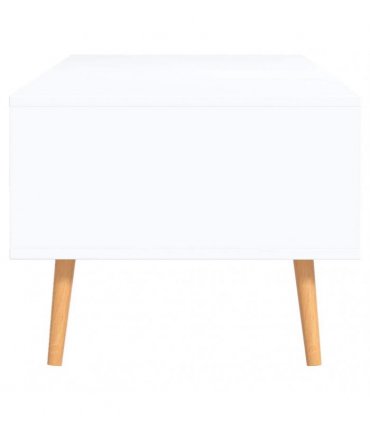 vidaXL Coffee Table White and Sonoma Oak 100x49.5x43cm Engineered Wood