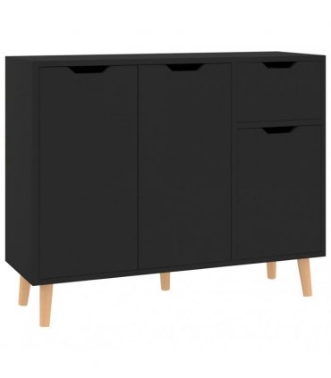 vidaXL Sideboard Black 90x30x72 cm Engineered Wood