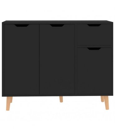 vidaXL Sideboard Black 90x30x72 cm Engineered Wood