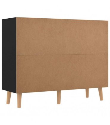 vidaXL Sideboard Black 90x30x72 cm Engineered Wood