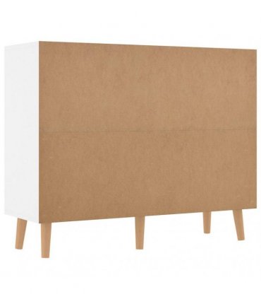 vidaXL Sideboard High Gloss White 90x30x72 cm Engineered Wood