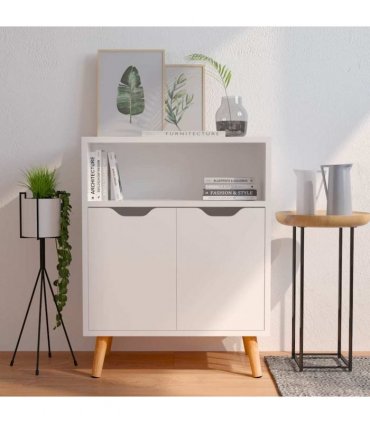 vidaXL Sideboard High Gloss White 60x30x72 cm Engineered Wood