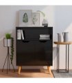 vidaXL Sideboard High Gloss Black 60x30x72 cm Engineered Wood