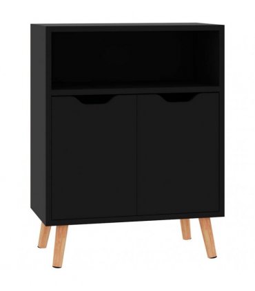 vidaXL Sideboard High Gloss Black 60x30x72 cm Engineered Wood