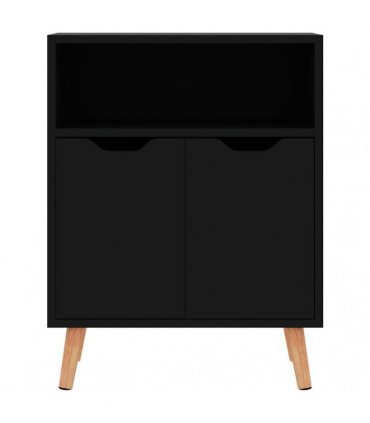 vidaXL Sideboard High Gloss Black 60x30x72 cm Engineered Wood