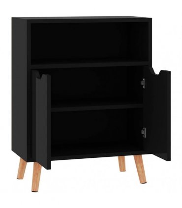 vidaXL Sideboard High Gloss Black 60x30x72 cm Engineered Wood