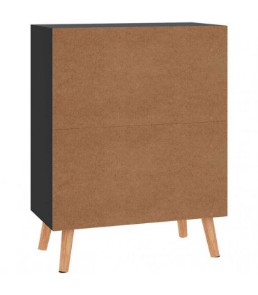vidaXL Sideboard High Gloss Black 60x30x72 cm Engineered Wood