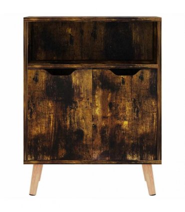 vidaXL Sideboard Smoked Oak 60x30x72 cm Engineered Wood