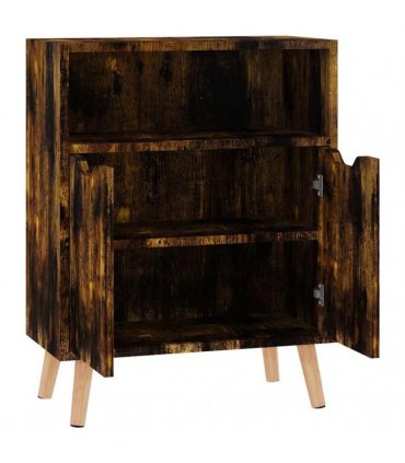 vidaXL Sideboard Smoked Oak 60x30x72 cm Engineered Wood