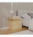 vidaXL Bedside Cabinet Sonoma Oak 45x35x52 cm Engineered Wood