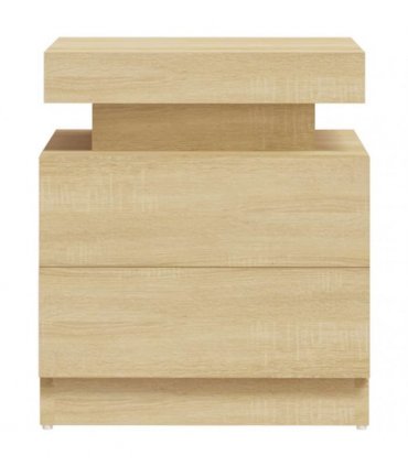 vidaXL Bedside Cabinet Sonoma Oak 45x35x52 cm Engineered Wood