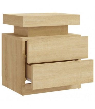 vidaXL Bedside Cabinet Sonoma Oak 45x35x52 cm Engineered Wood