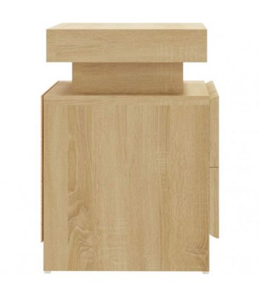 vidaXL Bedside Cabinet Sonoma Oak 45x35x52 cm Engineered Wood