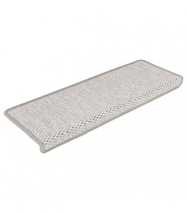 vidaXL Stair Mats Self-adhesive Sisal-Look 15 pcs 65x21x4 cm Platina