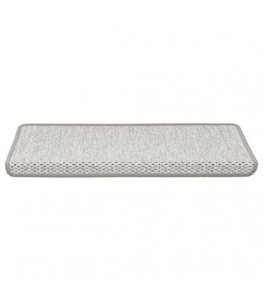 vidaXL Stair Mats Self-adhesive Sisal-Look 15 pcs 65x21x4 cm Platina