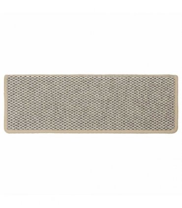vidaXL Stair Mats Self-adhesive Sisal-Look 15pcs 65x21x4cm Light Green