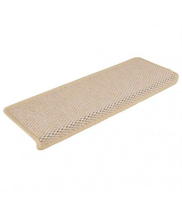vidaXL Stair Mats Self-adhesive Sisal-Look 15 pcs 65x21x4 cm Berber