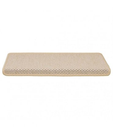 vidaXL Stair Mats Self-adhesive Sisal-Look 15 pcs 65x21x4 cm Berber