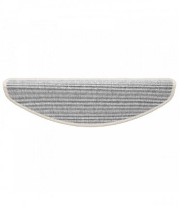 vidaXL Stair Mats 15 pcs 65x21x4 cm Silver Half Round Large