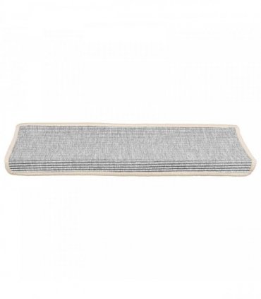 vidaXL Stair Mats 15 pcs 65x21x4 cm Silver Rectangular Edge