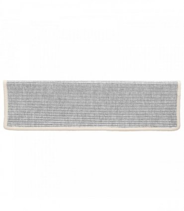 vidaXL Stair Mats 15 pcs 65x21x4 cm Silver Rectangular Edge