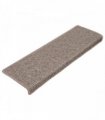 vidaXL Stair Mats 15 pcs 65x21x4 cm Dark Beige Rectangular Edge