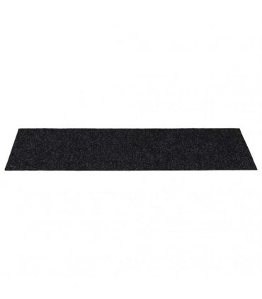 vidaXL Stair Mats Self-adhesive 15 pcs 60x25 cm Black Rectangular