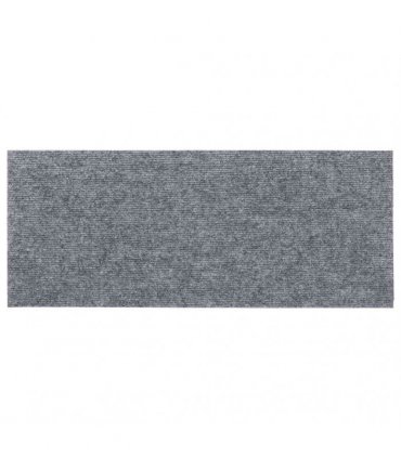 vidaXL Stair Mats Self-adhesive 15 pcs 60x25 cm Light Grey Rectangular