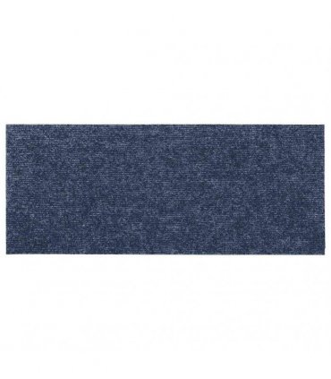 vidaXL Stair Mats Self-adhesive 15 pcs 60x25 cm Grey Blue Rectangular
